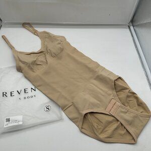 Revenge X Body Women's Adjustable Solid Shaping Bodysuit Beige New Small